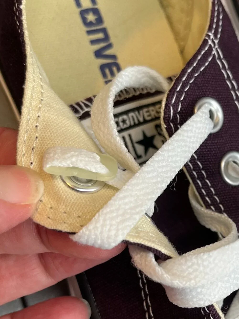 Converse Chuck Taylor All Star Burgundy Purple Low Top Sneakers Women’s 8 EUC - Picture 9 of 9
